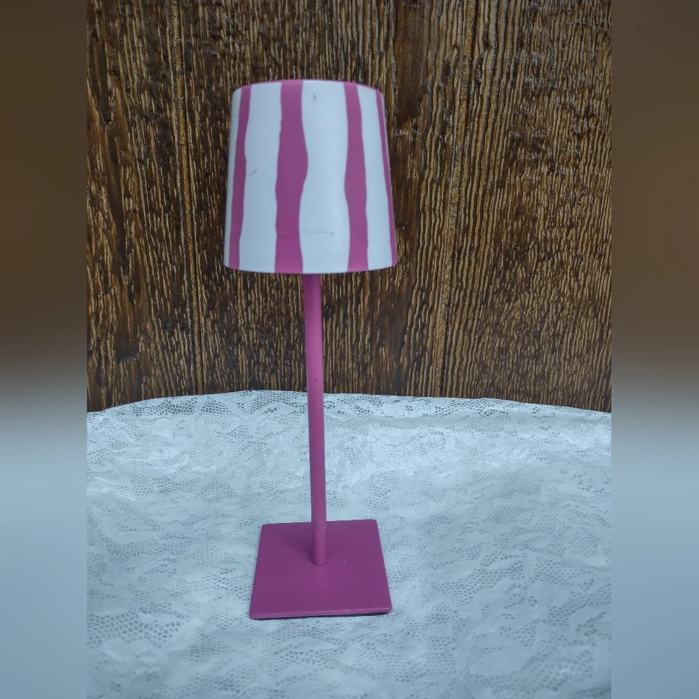 Rechargeable Pink White LED Table Light No Chord